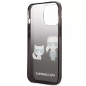 Karl Lagerfeld KLHCP13XTGKCK iPhone 13 Pro Max 6,7" hardcase czarny/black Gradient Ikonik Karl & Choupette