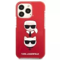 Karl Lagerfeld KLHCP13LTPE2TR iPhone 13 Pro / 13 6,1" hardcase czerwony/red Karl&Choupette Head