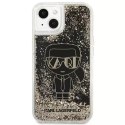 Karl Lagerfeld KLHCP13SLGGKBK iPhone 13 mini 5,4" czarny/black hardcase Liquid Glitter Gatsby