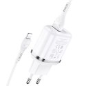 Hoco n4 aspiring network charger + lightning cable white