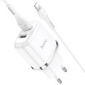 Hoco n4 aspiring network charger + lightning cable white