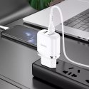 Hoco n4 aspiring network charger + lightning cable white