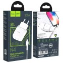 Hoco n4 aspiring network charger + lightning cable white