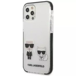 Karl Lagerfeld KLHCP12MTPEKCW iPhone 12/ 12 Pro hardcase biały/white Karl&Choupette