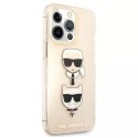 Karl Lagerfeld KLHCP13XKCTUGLGO iPhone 13 Pro Max 6,7" złoty/gold hardcase Glitter Karl`s & Choupette