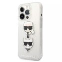 Karl Lagerfeld KLHCP13XKCTUGLS iPhone 13 Pro Max 6,7" srebrny/silver hardcase Glitter Karl`s & Choupette