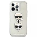 Karl Lagerfeld KLHCP13XKCTUGLS iPhone 13 Pro Max 6,7" srebrny/silver hardcase Glitter Karl`s & Choupette