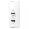 Karl Lagerfeld KLHCP13XKCTUGLS iPhone 13 Pro Max 6,7" srebrny/silver hardcase Glitter Karl`s & Choupette