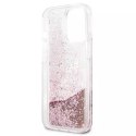 Karl Lagerfeld KLHCP13LPABGNU iPhone 13 Pro / 13 6,1" różowy/pink hardcase PEEK A BOO Liquid Glitter