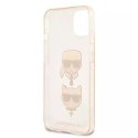 Karl Lagerfeld KLHCP13MKCTUGLGO iPhone 13 6,1" złoty/gold hardcase Glitter Karl`s & Choupette