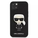 Karl Lagerfeld KLHCP13MOKPK iPhone 13 6,1" czarny/black hardcase Saffiano Ikonik Karl`s Patch