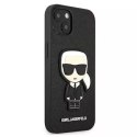 Karl Lagerfeld KLHCP13MOKPK iPhone 13 6,1" czarny/black hardcase Saffiano Ikonik Karl`s Patch