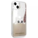 Karl Lagerfeld KLHCP13MPABGNU iPhone 13 6,1" różowy/pink hardcase PEEK A BOO Liquid Glitter