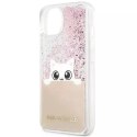 Karl Lagerfeld KLHCP13MPABGNU iPhone 13 6,1" różowy/pink hardcase PEEK A BOO Liquid Glitter