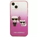 Karl Lagerfeld KLHCP13MTGKCP iPhone 13 6,1" hardcase różowy/pink Gradient Ikonik Karl & Choupette