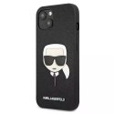 Karl Lagerfeld KLHCP13SSAKHBK iPhone 13 mini 5,4" czarny/black hardcase Saffiano Ikonik Karl`s Head