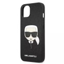 Karl Lagerfeld KLHCP13SSAKHBK iPhone 13 mini 5,4" czarny/black hardcase Saffiano Ikonik Karl`s Head