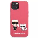 Karl Lagerfeld KLHCP13SSSKCP iPhone 13 mini 5,4" hardcase różowy/pink Silicone Karl & Choupette