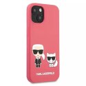 Karl Lagerfeld KLHCP13SSSKCP iPhone 13 mini 5,4" hardcase różowy/pink Silicone Karl & Choupette