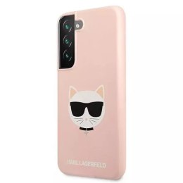 Karl Lagerfeld KLHCS22MSLCHPI S22+ S906 hardcase różowy/pink Silicone Choupette Head