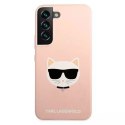 Karl Lagerfeld KLHCS22MSLCHPI S22+ S906 hardcase różowy/pink Silicone Choupette Head