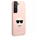 Karl Lagerfeld KLHCS22MSLCHPI S22+ S906 hardcase różowy/pink Silicone Choupette Head