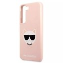 Karl Lagerfeld KLHCS22MSLCHPI S22+ S906 hardcase różowy/pink Silicone Choupette Head