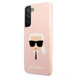 Karl Lagerfeld KLHCS22MSLKHPI S22+ S906 rożowy/pink hardcase Silicone Karl`s Head