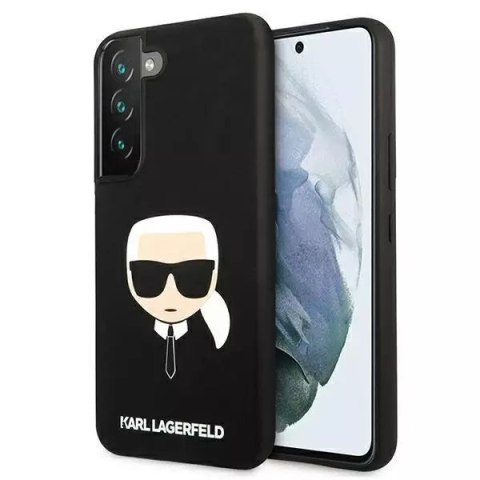 Karl Lagerfeld KLHCS22SSLKHBK S22 S901 czarny/black hardcase Silicone Karl`s Head