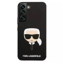 Karl Lagerfeld KLHCS22SSLKHBK S22 S901 czarny/black hardcase Silicone Karl`s Head