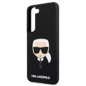 Karl Lagerfeld KLHCS22SSLKHBK S22 S901 czarny/black hardcase Silicone Karl`s Head