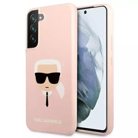 Karl Lagerfeld KLHCS22SSLKHPI S22 S901 rożowy/pink hardcase Silicone Karl`s Head