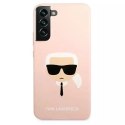 Karl Lagerfeld KLHCS22SSLKHPI S22 S901 rożowy/pink hardcase Silicone Karl`s Head