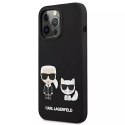 Karl Lagerfeld KLHMP13XSSKCK iPhone 13 Pro Max 6,7" hardcase czarny/black Silicone Karl & Choupette Magsafe