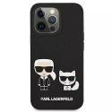 Karl Lagerfeld KLHMP13XSSKCK iPhone 13 Pro Max 6,7" hardcase czarny/black Silicone Karl & Choupette Magsafe