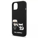 Karl Lagerfeld KLHMP13MSSKCK iPhone 13 6,1" hardcase czarny/black Silicone Karl & Choupette Magsafe