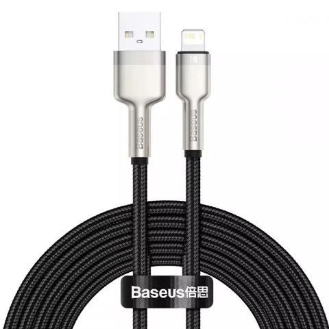Baseus cafule metal lightning cable 2.4a 200cm black