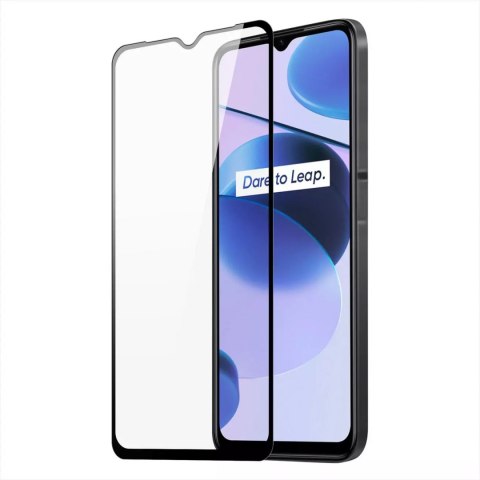 Dux Ducis 9D Trempé Verre plein écran 9H verre trempé avec cadre Realme C35 noir (cas compatible)