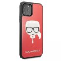 Karl Lagerfeld KLHCN58DLHRE iPhone 11 Pro czerwony/red Iconic Glitter Karl`s Head