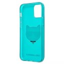 Karl Lagerfeld KLHCP12LCHTRB iPhone 12 Pro Max 6,7" niebieski/blue hardcase Glitter Choupette Fluo