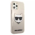 Karl Lagerfeld KLHCP12LCHTUGLGO iPhone 12 Pro Max 6,7" złoty/gold hardcase Glitter Choupette