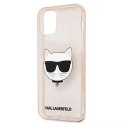 Karl Lagerfeld KLHCP12LCHTUGLGO iPhone 12 Pro Max 6,7" złoty/gold hardcase Glitter Choupette