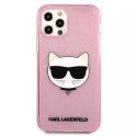 Karl Lagerfeld KLHCP12LCHTUGLP iPhone 12 Pro Max 6,7" różowy/pink hardcase Glitter Choupette