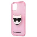 Karl Lagerfeld KLHCP12LCHTUGLP iPhone 12 Pro Max 6,7" różowy/pink hardcase Glitter Choupette