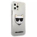 Karl Lagerfeld KLHCP12LCHTUGLS iPhone 12 Pro Max 6,7" srebrny/silver hardcase Glitter Choupette