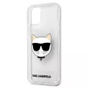 Karl Lagerfeld KLHCP12LCHTUGLS iPhone 12 Pro Max 6,7" srebrny/silver hardcase Glitter Choupette