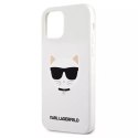 Karl Lagerfeld KLHCP12LSLCHWH iPhone 12 Pro Max 6,7" hardcase biały/white Silicone Choupette