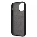 Karl Lagerfeld KLHCP12LSLFKBK iPhone 12 Pro Max 6,7" hardcase czarny/black Silicone Iconic