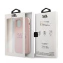 Karl Lagerfeld KLHCP12LSTKLTLP iPhone 12 Pro Max 6,7" Silicone Stack Logo różowy/pink