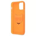 Karl Lagerfeld KLHCP12MCHTRO iPhone 12/12 Pro 6,1" pomarańczowy/orange hardcase Glitter Choupette Fluo